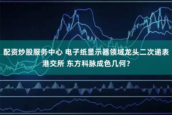 配资炒股服务中心 电子纸显示器领域龙头二次递表港交所 东方科脉成色几何？